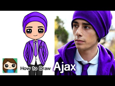 Ajax da série Wandinha, Wednesday - Como desenhar / How to draw 