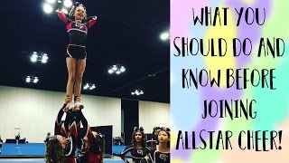 WHAT YOU SHOULD DO AND KNOW BEFORE JOINING ALL-STAR CHEER || ABBYSTRETCHINGVIDEOS