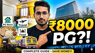 8K PG Rent  LTM Mahape Campus..!!😱  , Travel & Food..? | English Subtitle