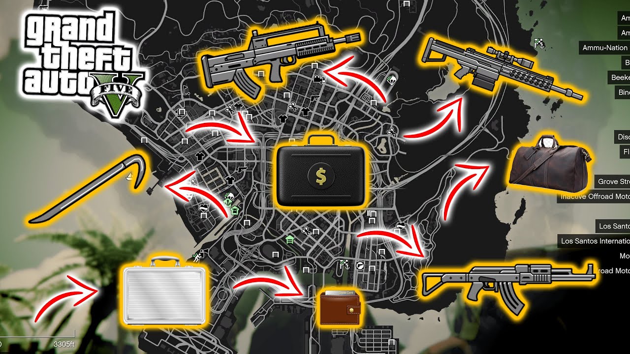 GTA V - All New 2025 Secret Money & Weapon Locations! (Story mode