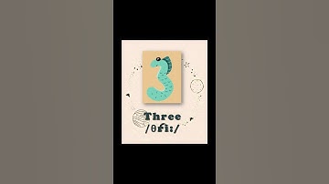 Số 3 - Số Đếm Trong Tiếng Anh - English Number 3 | Cutie Pie EK - Bánh Xinh EK  #Shorts