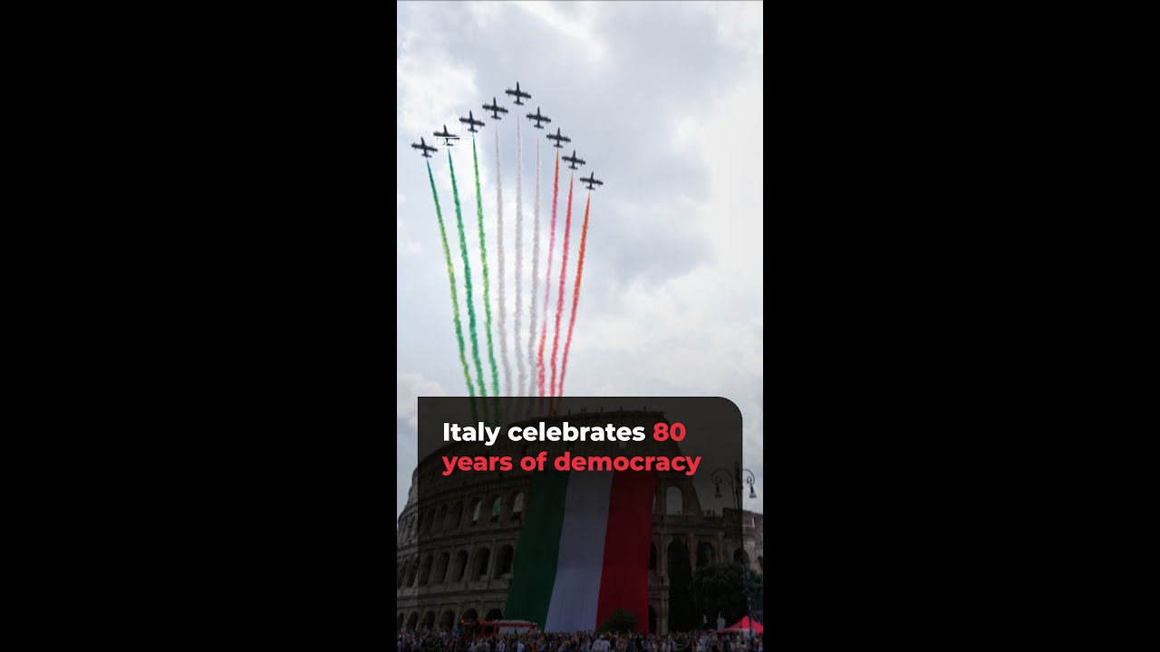 إيطاليا تحتفل بمرور 80 عامًا على الديمقراطية | #ajshorts