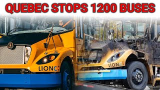 Third Fire in a Year: 1,200 Lion Electric Buses Pulled from Roads