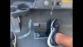 Gas powered club cart golf cart sputter and backfires before startup.