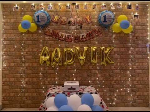 Aadvik S 1st Birthday Youtube