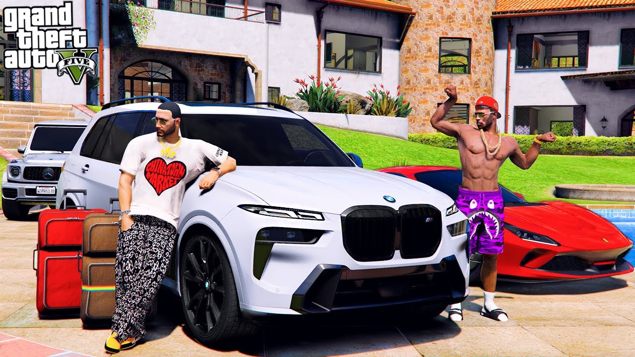 РЕАЛЬНАЯ ЖИЗНЬ В GTA 5 - КУПИЛ ДОРОГОЙ ОСОБНЯК! ПЕРЕВОЗИМ ВСЕ ТАЧКИ С ...