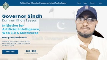 Governor Sindh Initiative for Artificial Intelligence free course#governor #metaverse #onlineearning