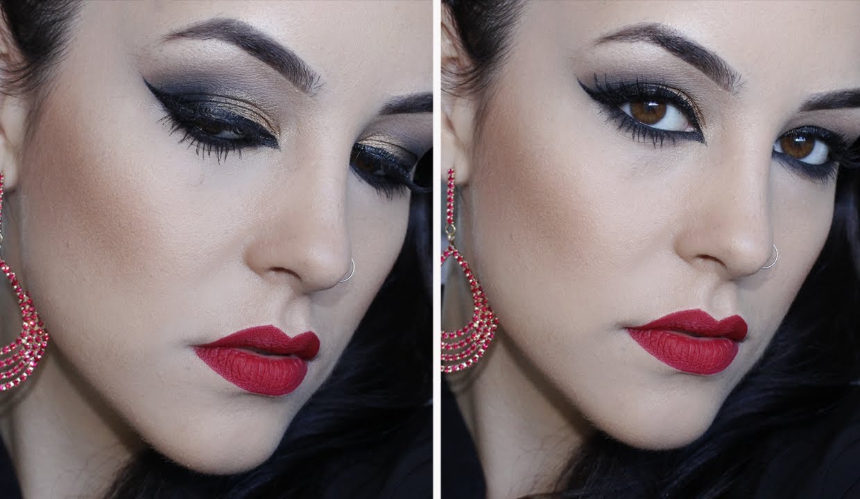 Maquiagem Olho tudo e Boca tudo