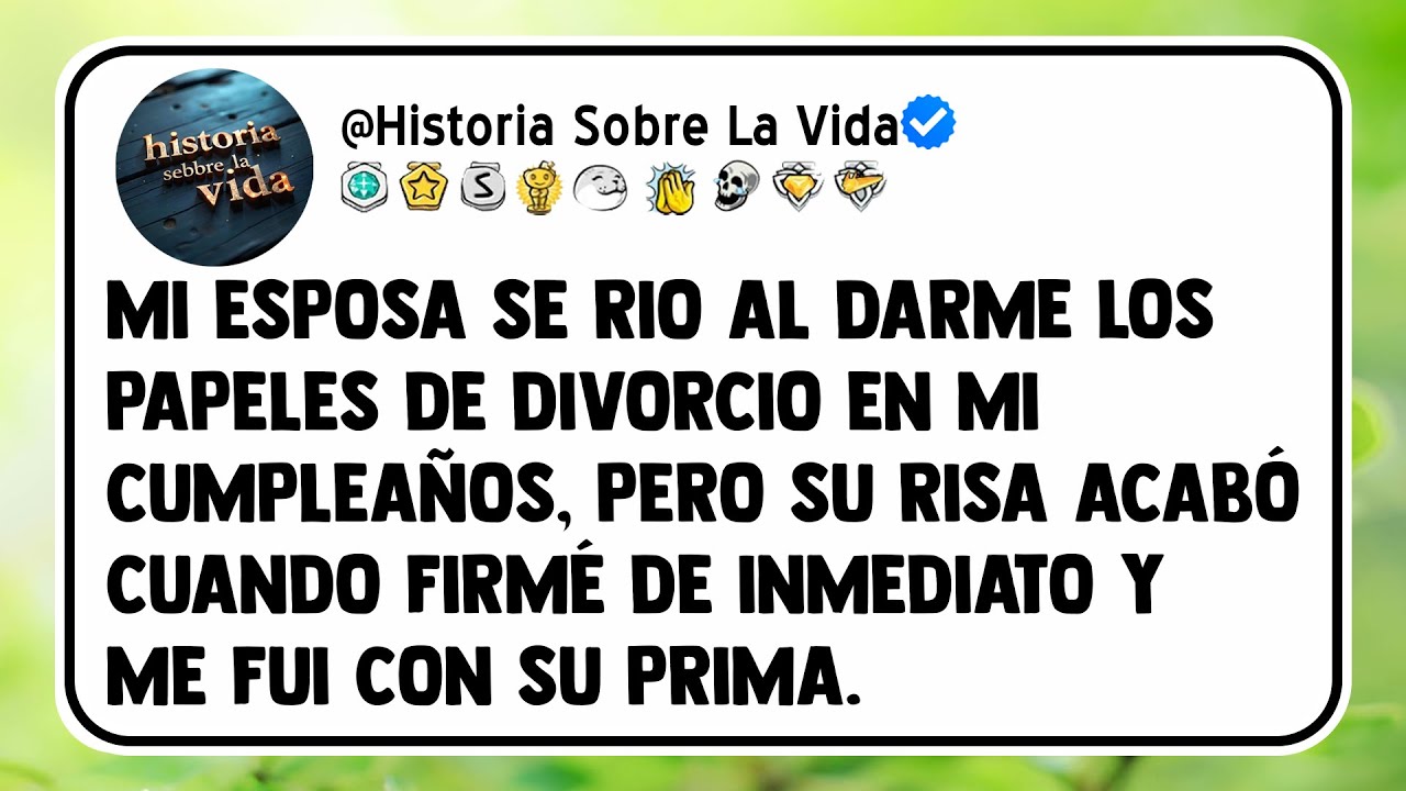 Mi esposa se rio al darme los papeles de divorcio en mi cumpleaños, pero su risa acabó cuando firmé