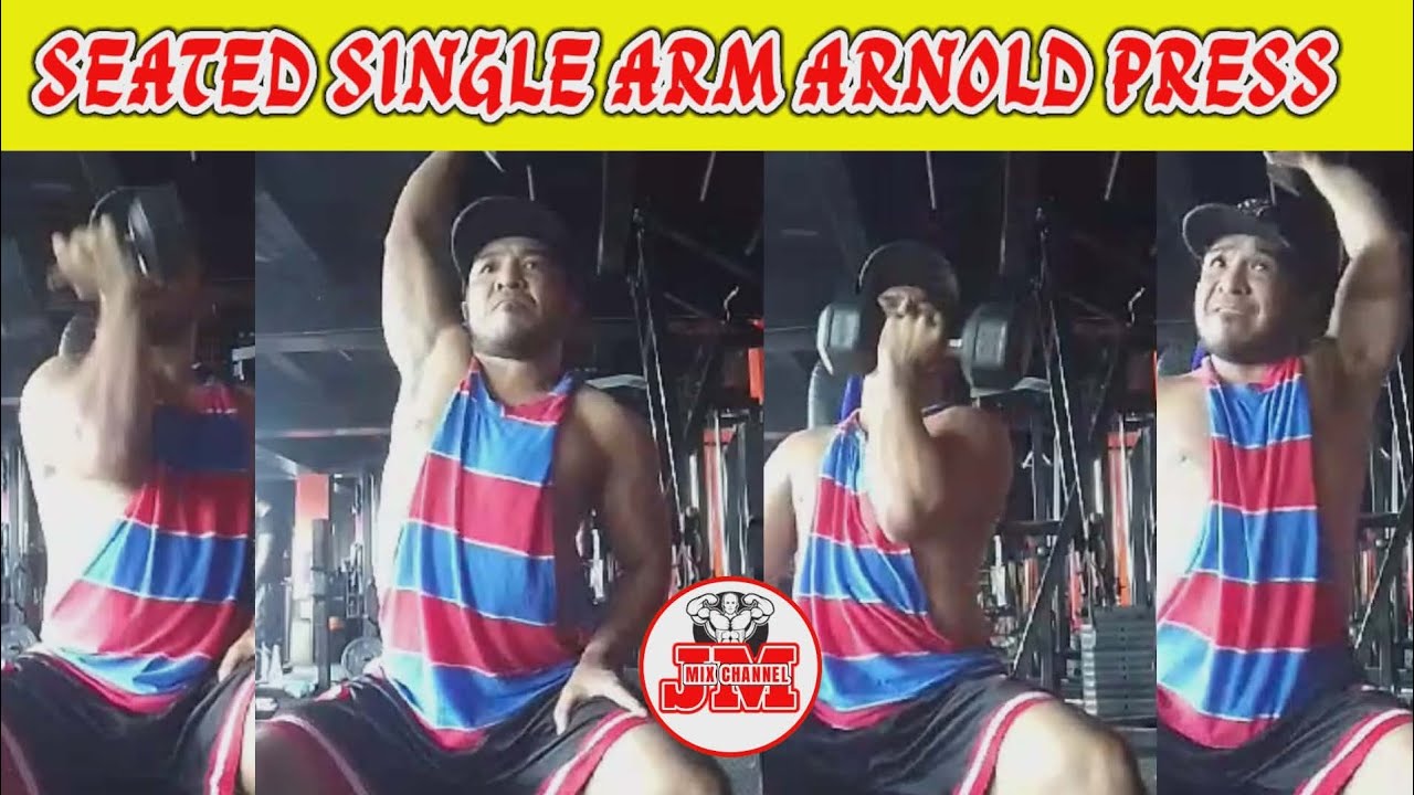 SEATED SINGLE ARM ARNOLD PRESS 