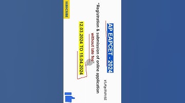AP EAPCET 2024 ONLINE REGISTRATION LAST DATE | #apeapcet2024 #apeamcet