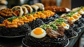 한국의 유명하고 놀라운 길거리 음식 모음 / 짜장면, 프라이드 치킨, 김밥