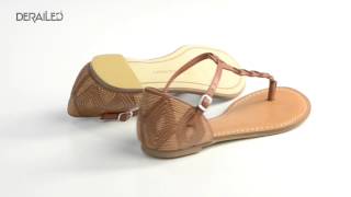 Lands' End Amelia Thong Sandals - Leather (For Women)