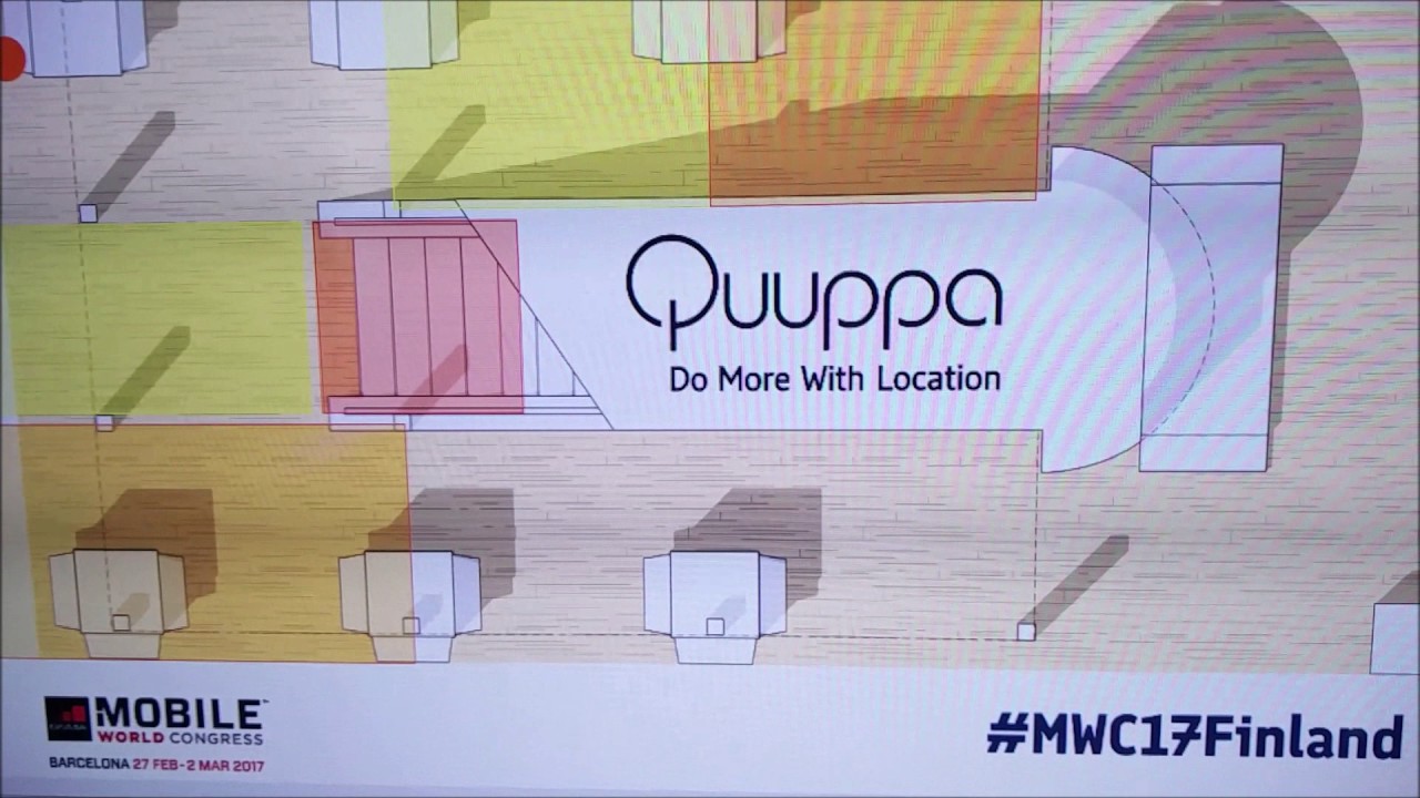 Quuppa indoor location demo at MWC2017 - GRIZZLY ANALYTICS
