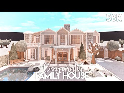 Cozy Winter Family House | Bloxburg Build