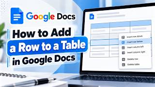 How to Add a Row to a Table in Google Docs
