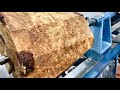 Woodturning  a huge burl 