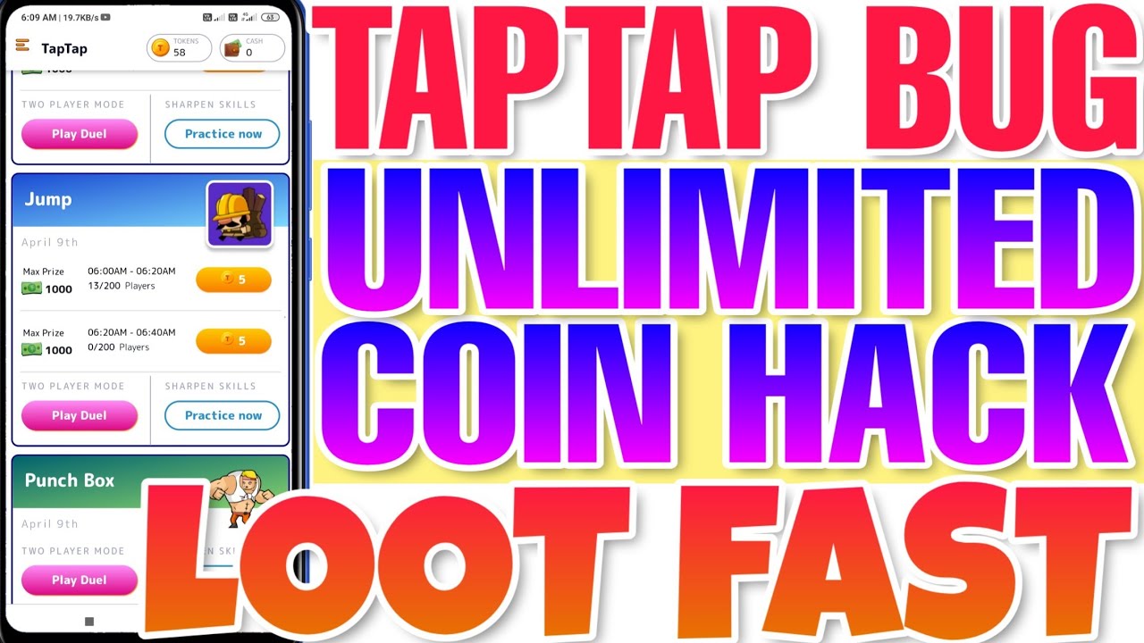 {EXPIRED} TapTap biggest coin bug, unlimited coin hack and game bypass script, 