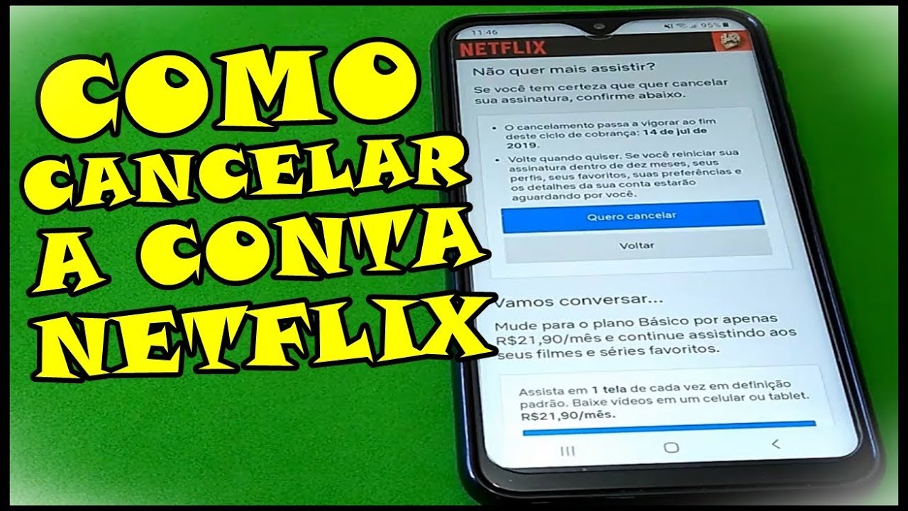 COMO CANCELAR A ASSINATURA DA NETFLIX PELO CELULAR