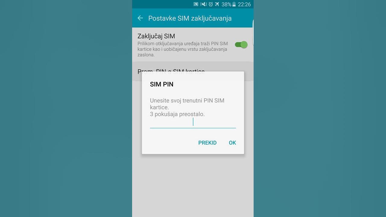 Kako Promijeniti Pin Na Sim Kartici Samsung Android za početnike - Kako promijeniti PIN na SIM karticu - YouTube