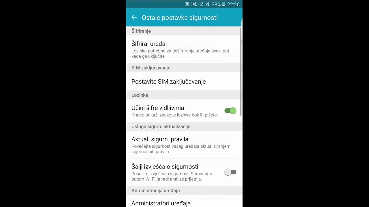 Kako Promijeniti Pin Na Sim Kartici Samsung Android za početnike - Kako promijeniti PIN na SIM karticu - YouTube