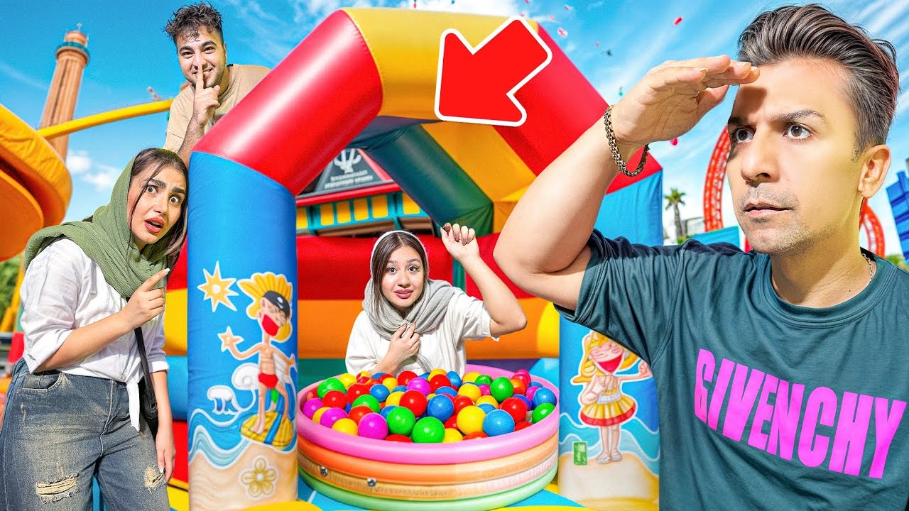 قایم موشک تو بزرگترین شهربازیه شیراز🎡