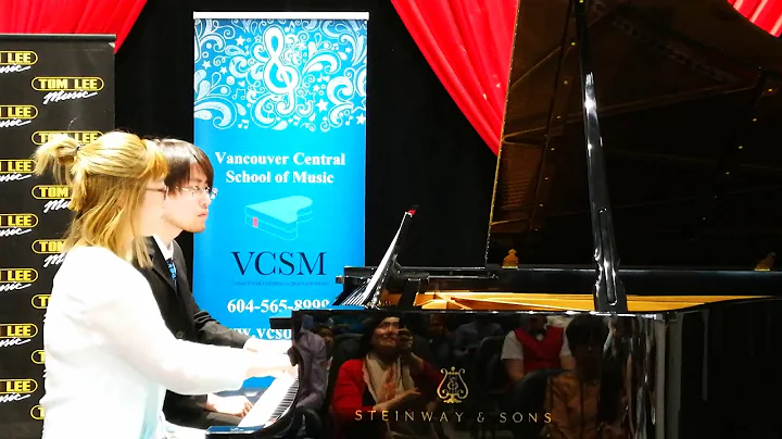 Cindy Gong and Oscar Liu playing Debussy Symphony ...