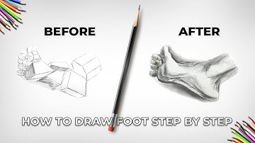 Learn How to Draw a Foot | Simple & realistic drawing tutorial #drawing #sketch #realistic #foot 