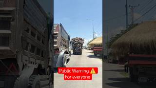 Stay alert, Stay alive⚠️ #shortvideo #truckdriver #traffic #carelessdriving