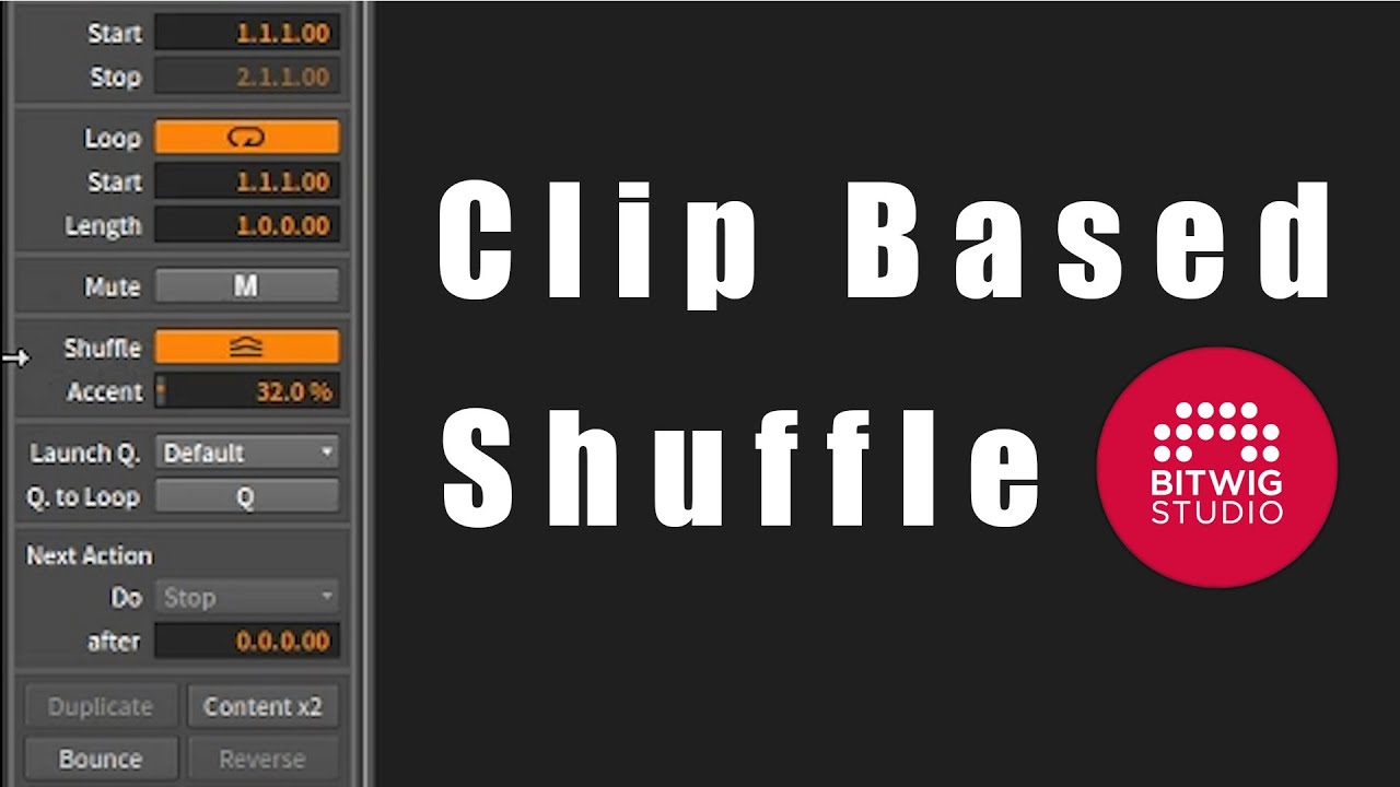 Bitwig Quick Tips: Shuffle Part 3 Clip based shuffle - YouTube