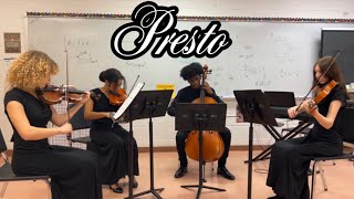 Presto by Mozart K. 156, for String Quartet