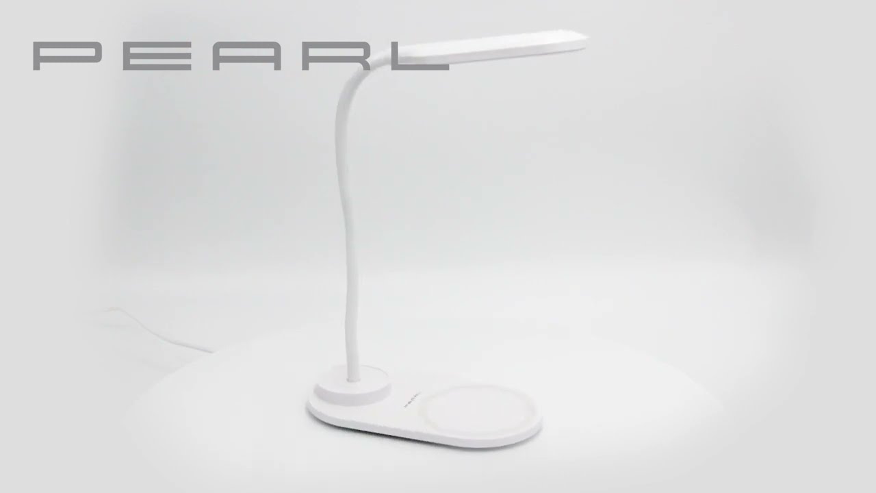 PEARL LED Tischleuchte: LED-Schwanenhals-Leuchte, Qi-kompatibel 10W, USB, 3  Lichtfarben, 300lm (LED Lampe USB)