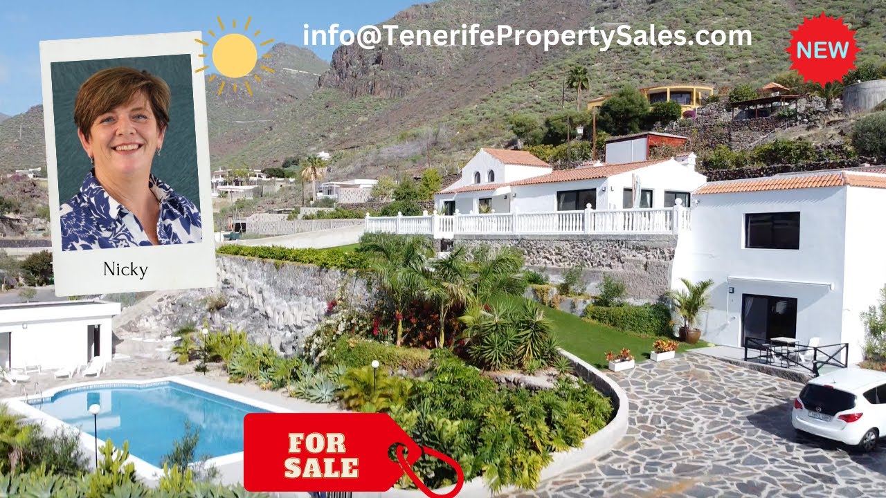 Stunning Modern Property Near Los Gigantes with Ocean and Mountain Views - A Must-See!