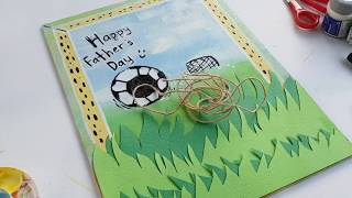 Father's day gift / DIY / Picture Hanging Board ( Football Theme )