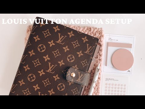 2022 LOUIS VUITTON AGENDA GM SET UP: A look at how I set up my planner 