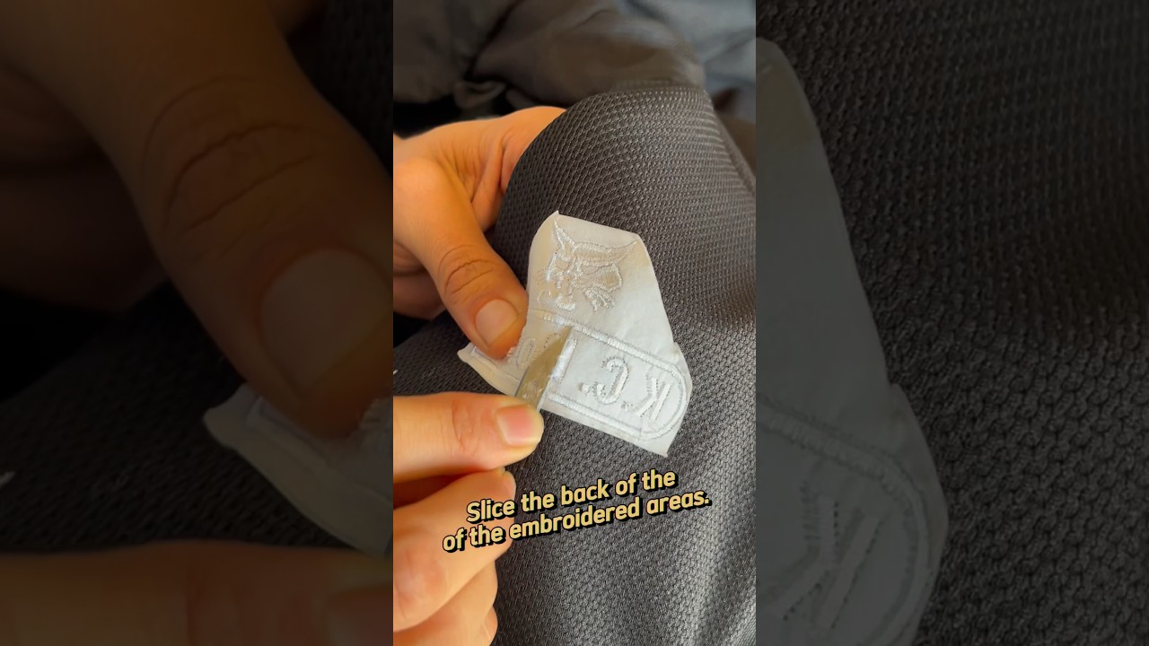 How to remove the embroidery off jackets.      