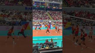 Mika Reyes from PLDT serving straight FIRE! #VolleyballGoals #MikaReyes #pvlontourfinals #PVL
