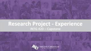 INTG Research Project - Week 5