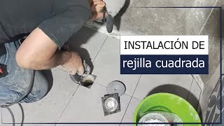 Como instalar rejilla cuadrada #Construcción