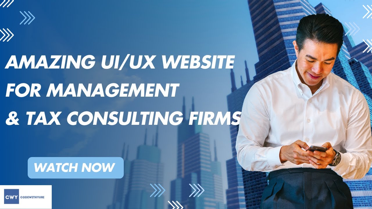 🚀 Amazing UI/UX Website for Management & Tax Consulting Firms 💼 - YouTube