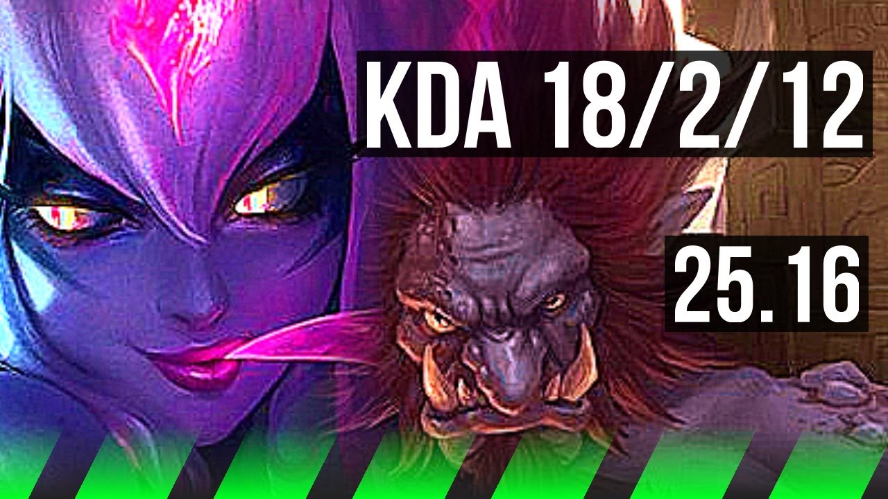 EVELYNN vs TRUNDLE (JGL) | 18/2/12, Legendary | EUW Master | 25.16