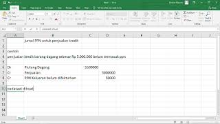 Jurnal PPN untuk penjualan kredit