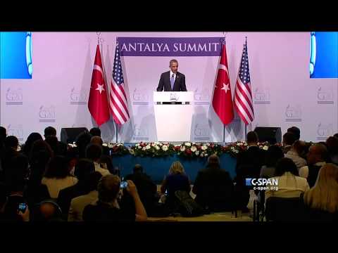 CLIP: President Obama G-20 News Conference in Antalya, Turkey (C-SPAN)
