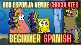 Thumbnail image for SpongeBob sells chocolates | COMPREHENSIBLE SPANISH FOR BEGINNERS