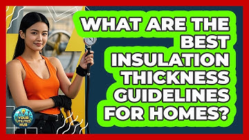 What Are The Best Insulation Thickness Guidelines For Homes? - Your Utilities Hub