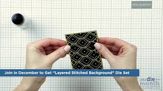 Layered Sched Background December 2021 Large Die Of The Month Spellbinders Paper Arts