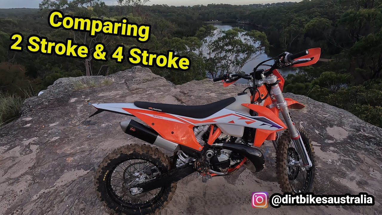 Comparing The KTM 300 To My 4 Stroke On Single Trails