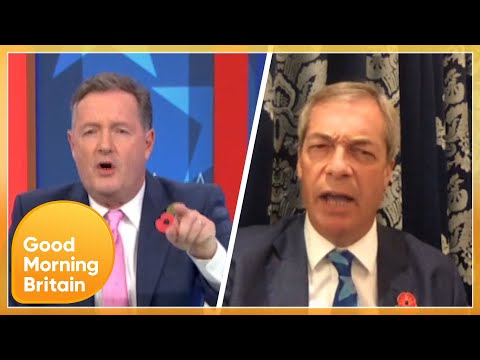 'Grow Up! Stop Being Fake News' Piers Clashes with Nigel Farage over Trump's handling of COVID | GMB