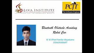 Obstacle Avoiding Robot Car | Java Institute | PCJT Software Engineering