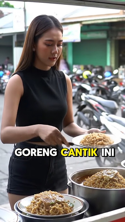 VIRAL‼️PENJUAL MIE GORENG CANTIK INI BIKIN WARGA RELA ANTRI🤭 #shorts #videoviral #fyp